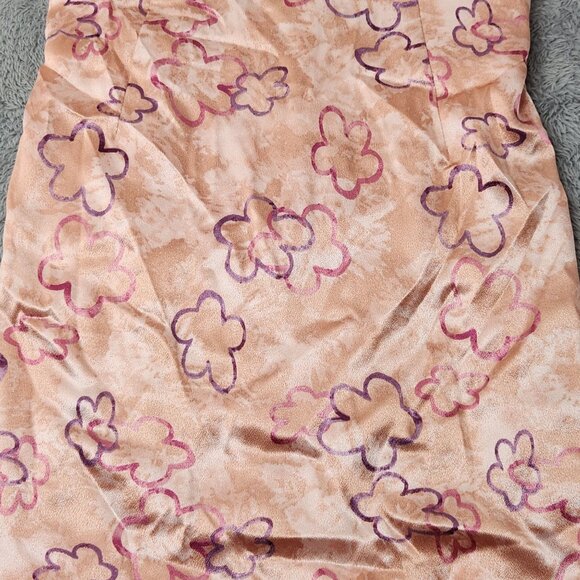 Wild Fable Slip Dress Womens S Floral Pink Short Sleeveless Square Neck Straps - Picture 16 of 16